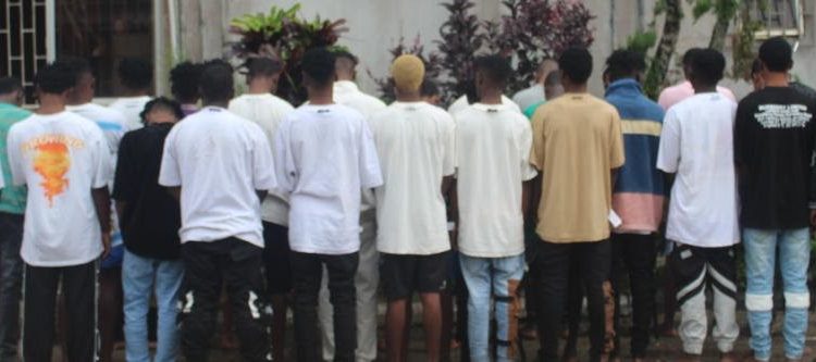 EFCC Operatives Burst 31 Yahoo Boys in Edo