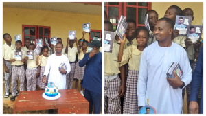 Entrepreneur Donates Note Books, Bags To Schools