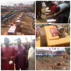 Hon. Edionwele Empowers Over 250 Constituents With Generators, Sewing Machine, Motorcycles, Hair Dryers, Hair Barbing Equipments