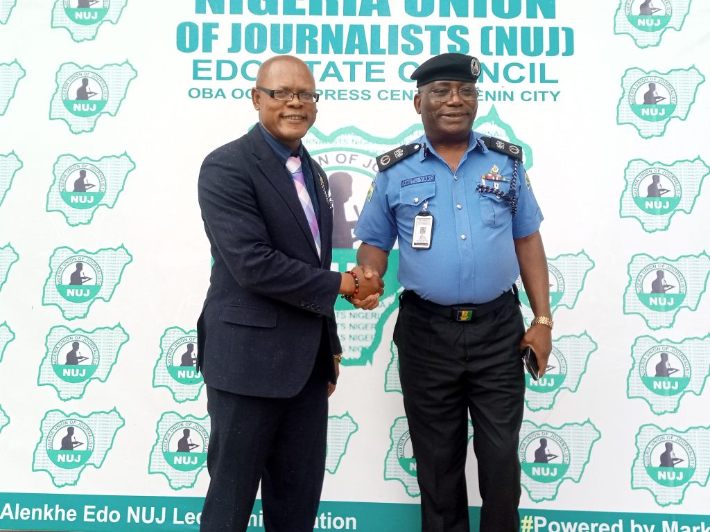 Edo Police CP Eulogizes Alenkhe’s Leadership Quality As Edo NUJ Chairman