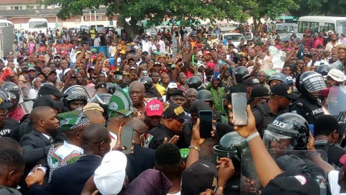 Alleged Assassination Attempt On Obi: Man Dressed In Suit Caught With Dagger During Rally