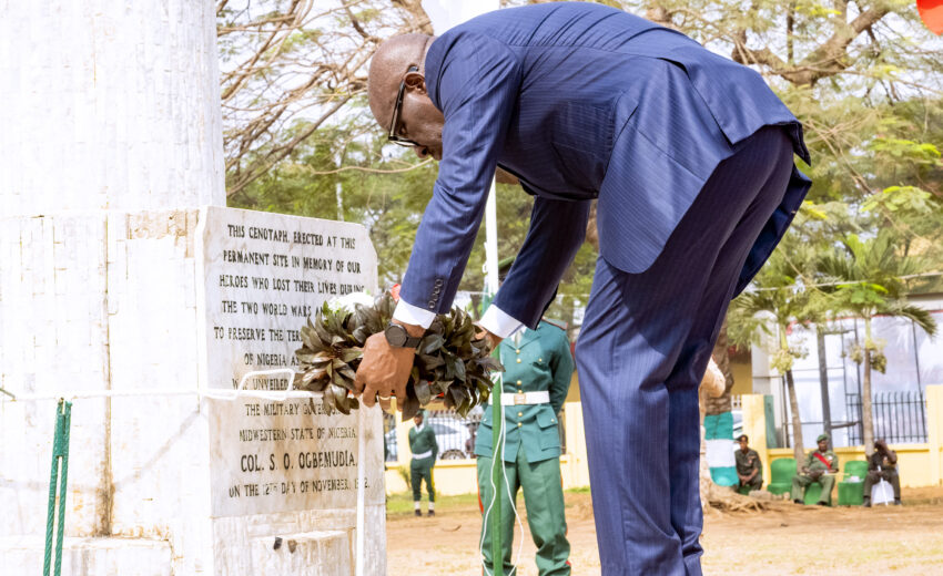 Obaseki thanks Security Services, Citizens, As Nigeria Marks Armed Forces Remembrance Day