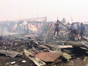 Goods Worth Millions Of Naira Destroyed By Fire At Zaira Popular Market