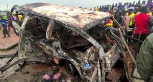 Six Dead As Bus Bursts Into Flames Near Kara Bridge In Lagos