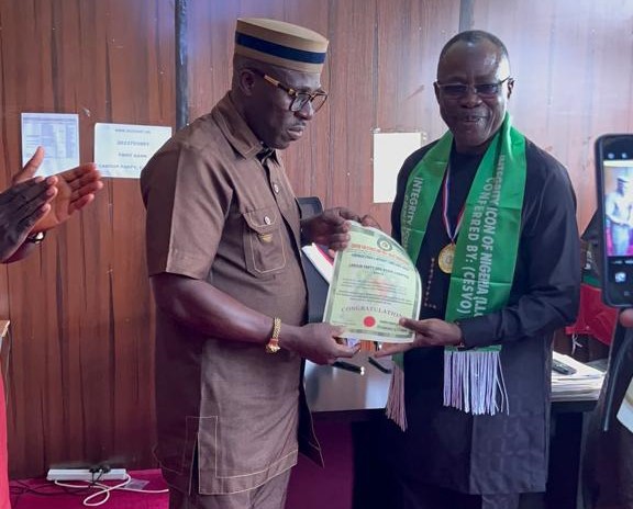 Edo LP Chairman, Ogbaloi Honour With IION Award By CFESVO