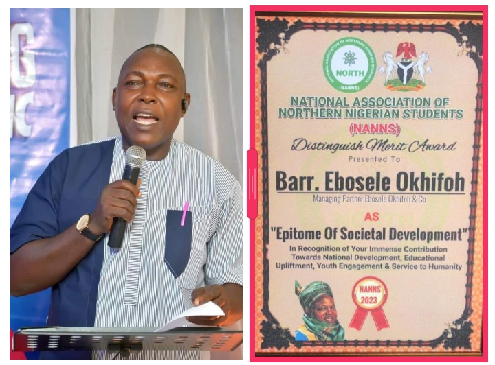NANNS Honours Ebosele Okhifoh With Distinguished Merit Award