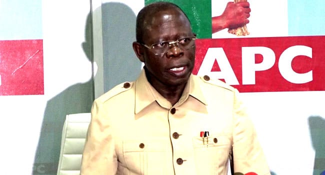 Crisis Brew In Edo APC Over Oshiomhole’s Endorsement Of Preferred Candidate