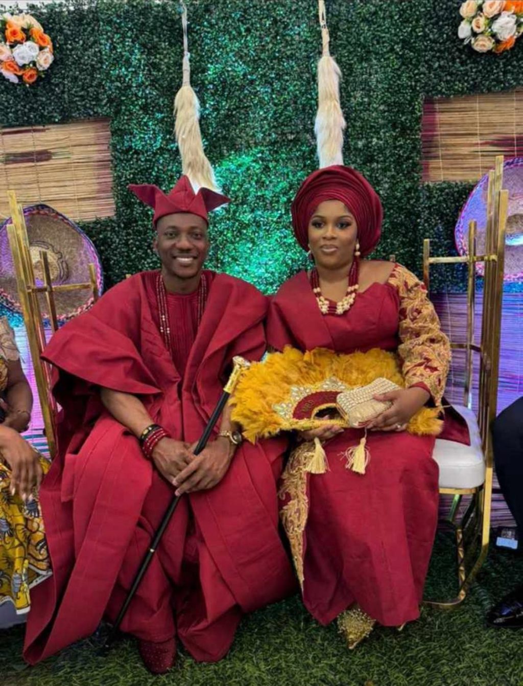 A Celebration of Love: Adeyemi Adekanla and Franchine Mavuluka Unite in Intercultural Harmony