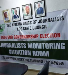 Edo Decides: NUJ Opens Journalists Monitoring Situation Room