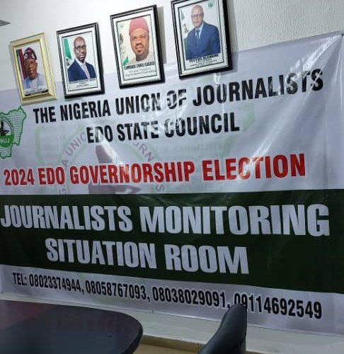 Edo Decides: NUJ Opens Journalists Monitoring Situation Room