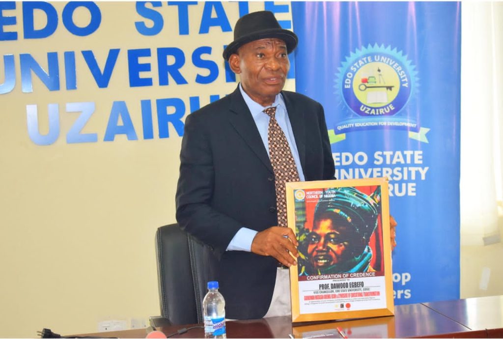 EDSU Ag. VC Bags Confirmation Of Credence Award