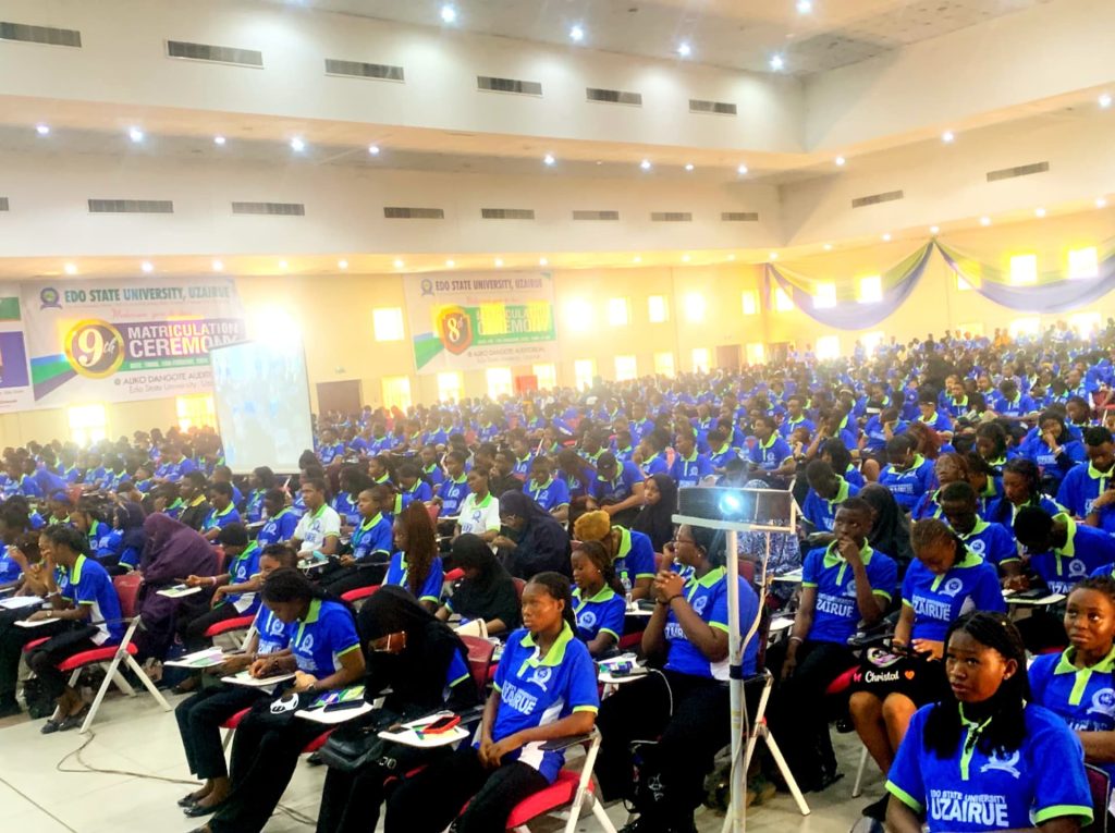 Edo State University Holds Orientation Programme for 10th Set of Admitted Students