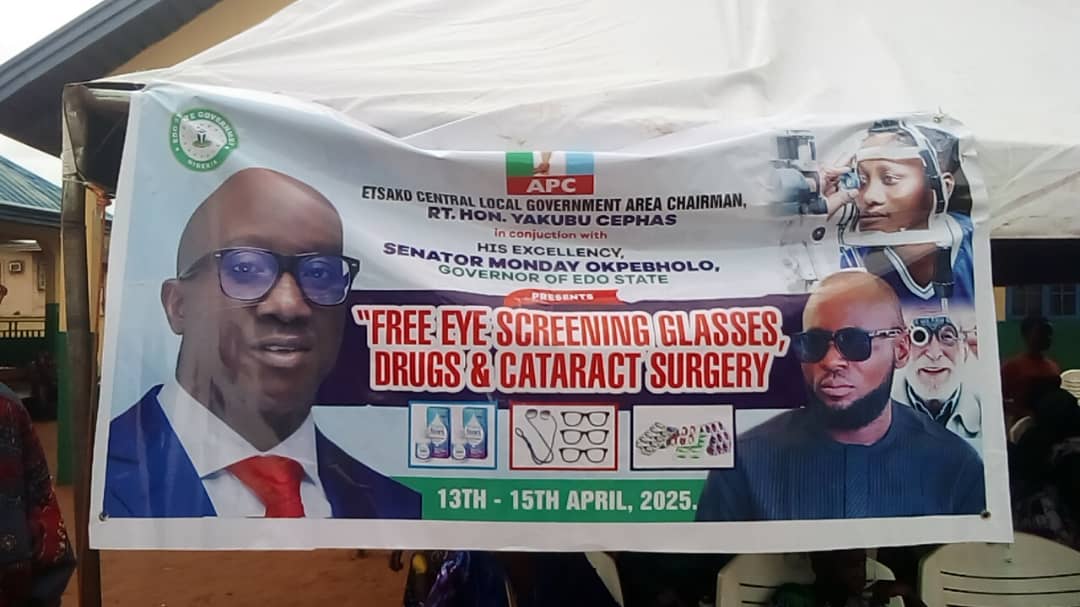 Council Chairman Flags Off Free Eye Screening in Fugar
