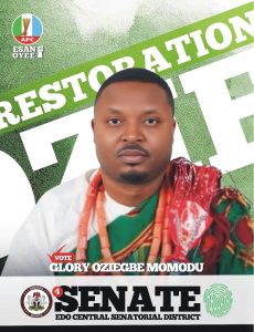 ENGR GLORY OZIEGBE MOMODU UNLOCKING THE POTENTIAL OF ESAN LAND
