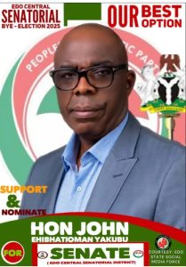 Edo Central By-Election: Hon. John Ehibhatioman Yakubu – A Leader With Widespread Grassroots Connection