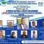 NES-EDO In Conjunction With Policy Hour Int’l Set to Organise Public Lecture, Policy Colloquium