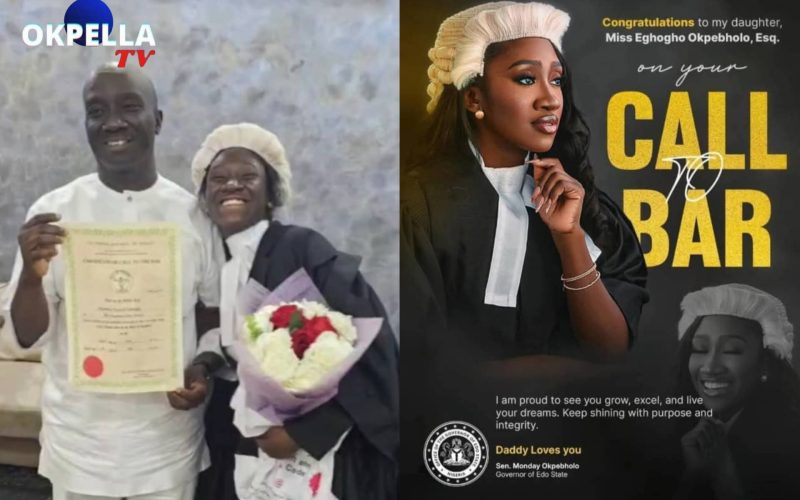 Edo State Special Adviser on Education, Barr. Vincent Akhere Congratulates Gov. Okpebholo’s Daughter – Oghogho Okpebholo Esq on her Call to Bar