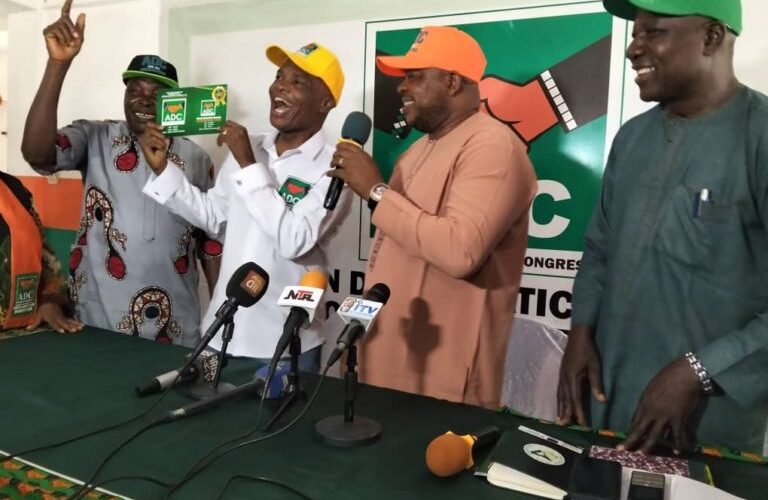 Imansuangbon Joins ADC, Obtains Membership Card, Laments Hardship In Nigeria