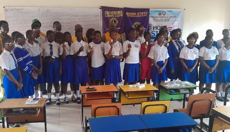55 Edo Students Screened For Vision Challenges, Benefit From Lions International