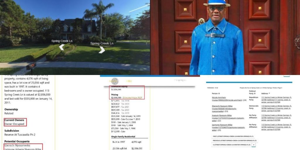 Documents Expose How Wike Secretly Bought Million U.S. Mansion In Wife, Children’s Names – Report