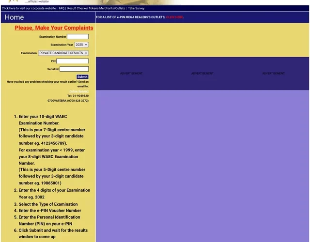 WAEC Under Fire As Results Portal Goes Down
