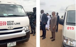 Gov Okpebholo Intercepts Edo Line Driver, Gets Reward for Safe Motoring