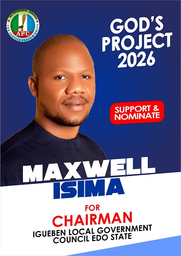 MAXWELL ISIMA FULLY READY TO TURN IGUEBEN TO A CENTRE OF ATTRACTION