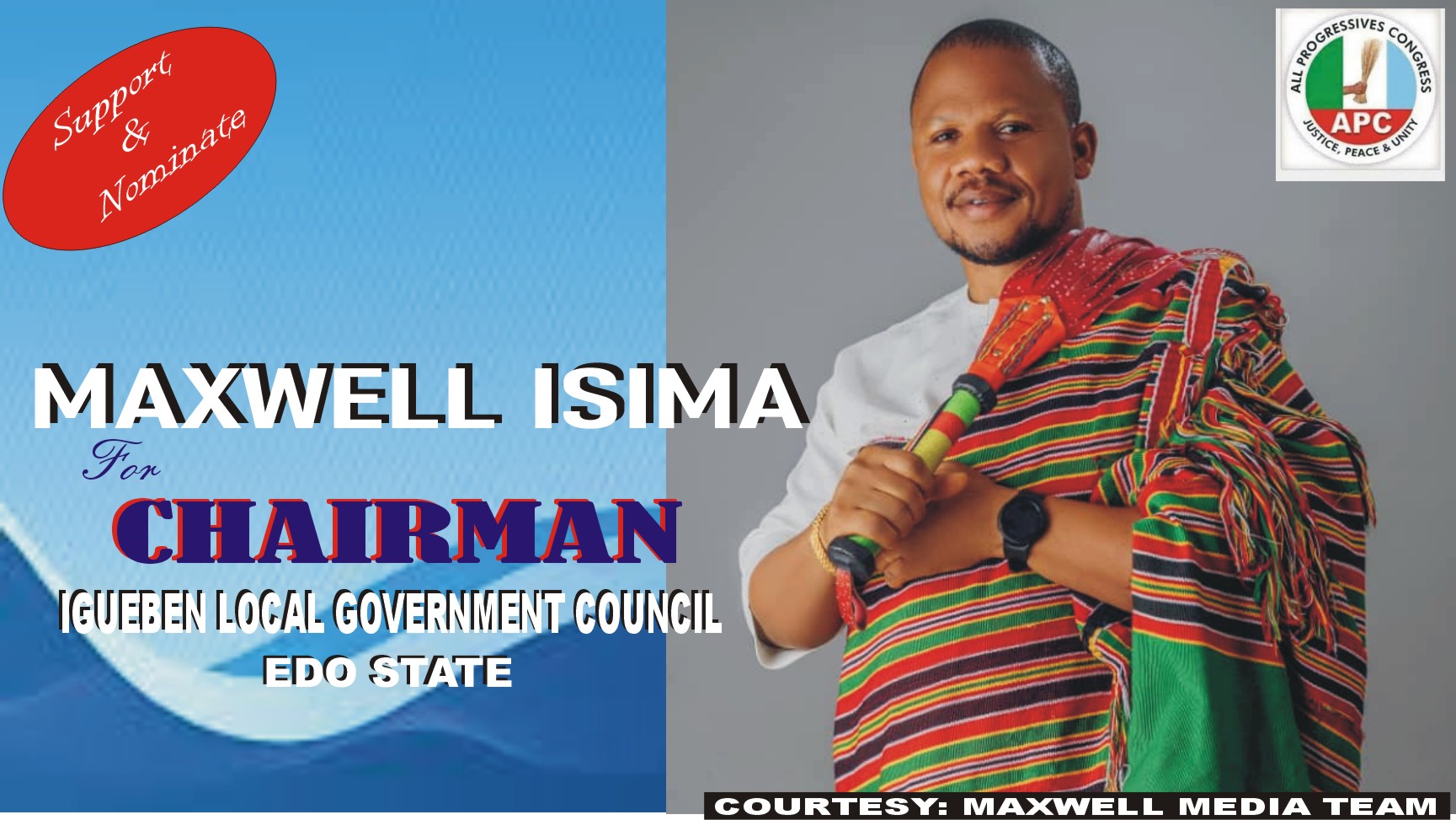MAXWELL ISIMA: AGENT OF DEVELOPMENT, TRANSFORMATION IGUEBEN NEEDS IN 2026