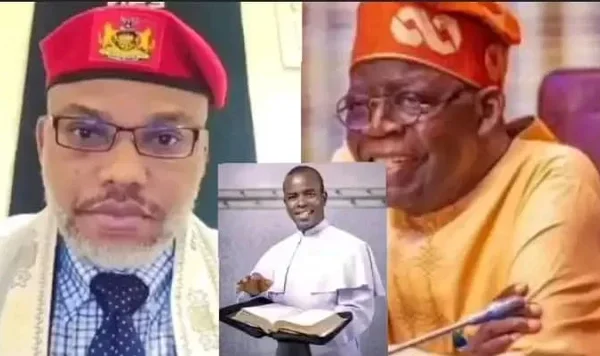 Drama In Court As Rev. Fr. Mbaka Storms Kanu’s Trial, Demands to Take Him Home In Abuja Drama In Court As Rev. Fr. Mbaka Storms Kanu’s Trial, Demands to Take Him Home In Abuja