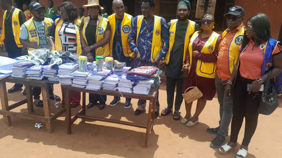 Benin Etete Unique, Edo Heritage Lions Clubs Render Humanitarian Services to Schools in Edo