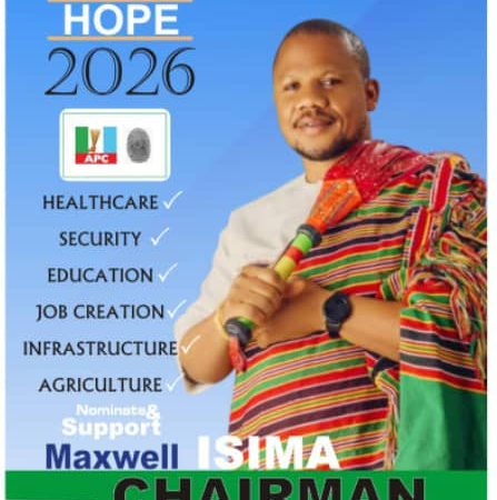 IGUEBEN LGA Deserves Grassroots Politician: Support, Vote and Nominate MAXWELL ISIMA for Chairman, IGUEBEN LGC