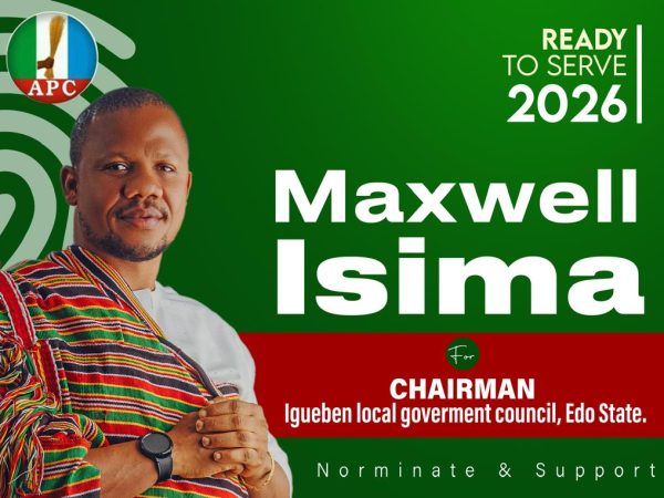 MAXWELL ISIMA IN A HURRY TO CHANGE IGUEBEN LGA NARRATIVES MAXWELL ISIMA IN A HURRY TO CHANGE IGUEBEN LGA NARRATIVES