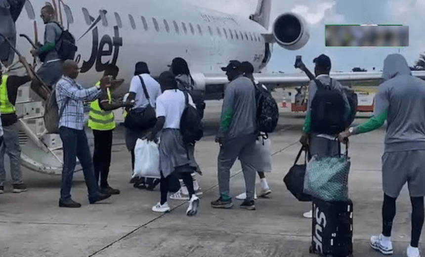 ValueJet Aircraft Conveying Nigeria’s Super Eagles Makes Emergency Landing In Angola Over Cracked Window