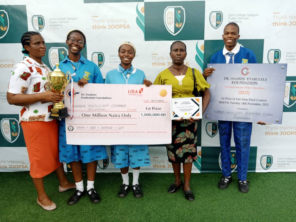 EAGS Emerges Winner of 2025 Dr. Osahon Enabulele Foundation Inter-School Debate Competition