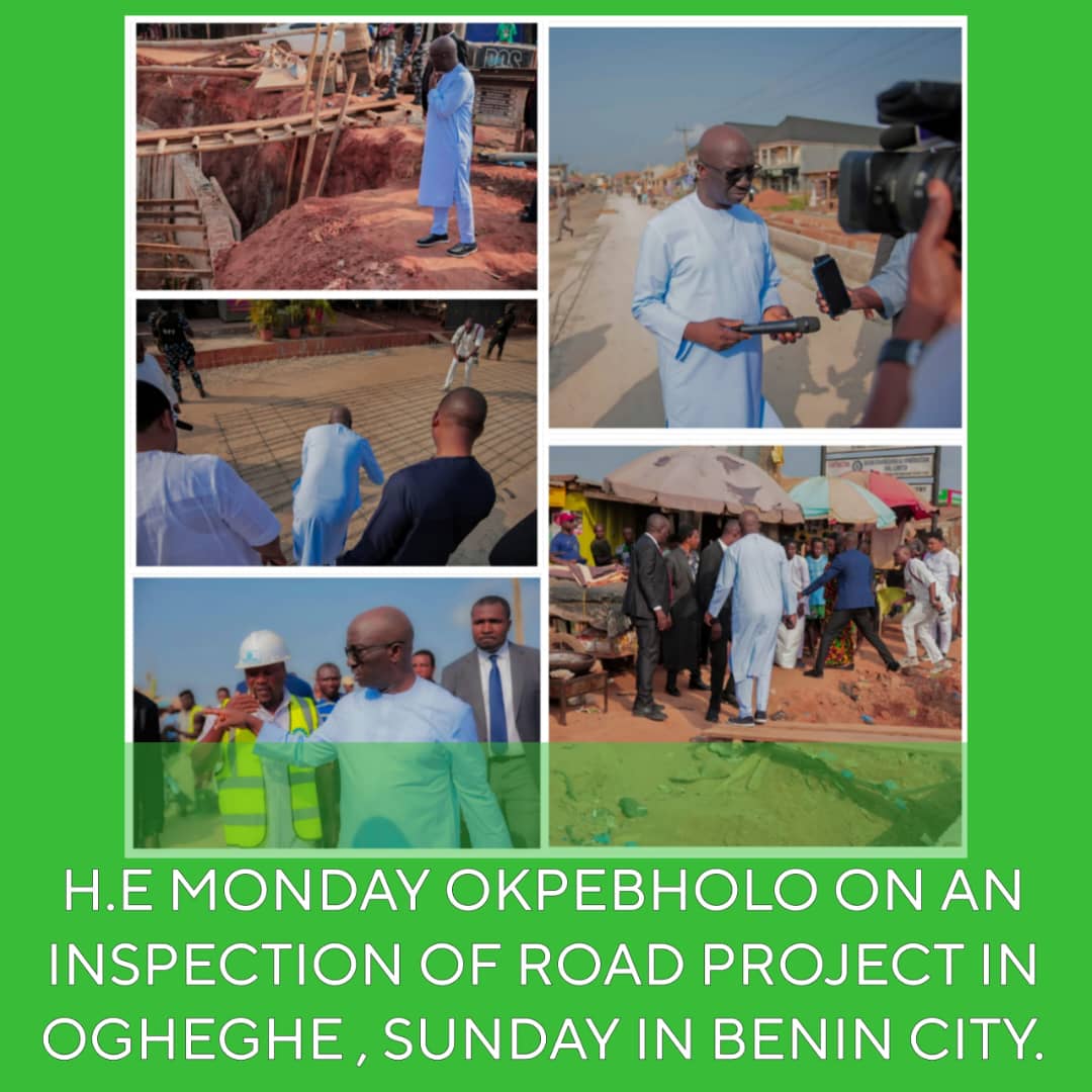 Road Construction: Okpebholo Inspects Ogheghe, Old Sapele Road, Orders Faster Pace