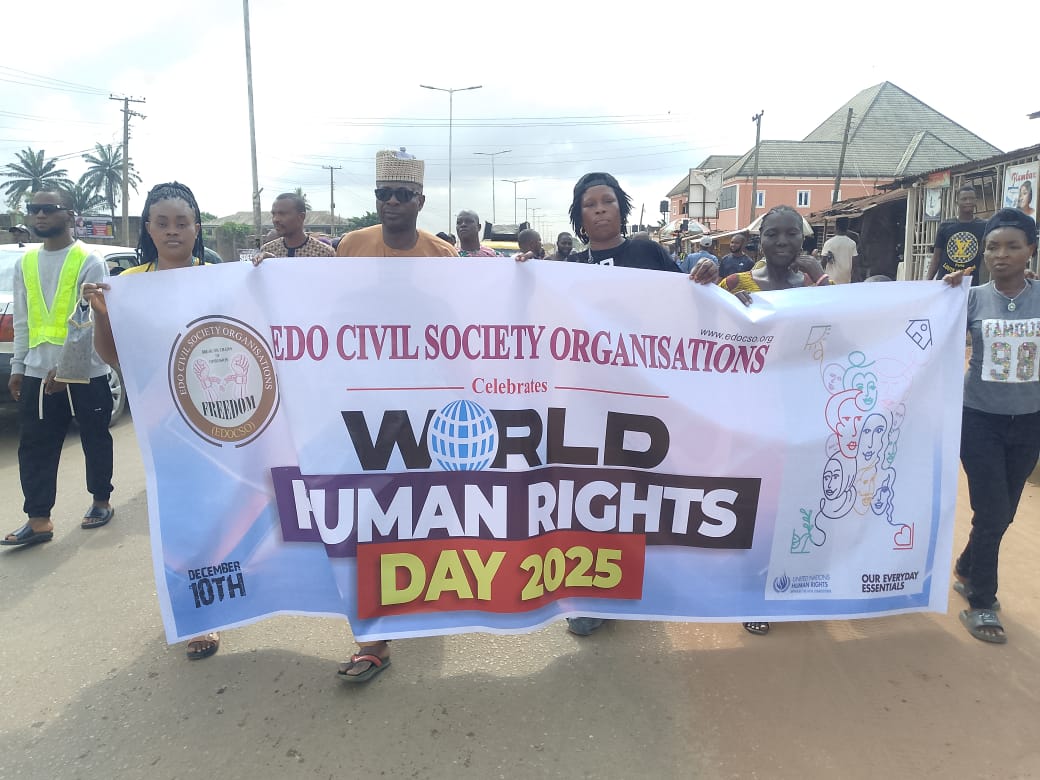 EDOCSO Laments Rising Insecurity, Tasks Govts on Protection of Lives As World Mark Human Rights Day