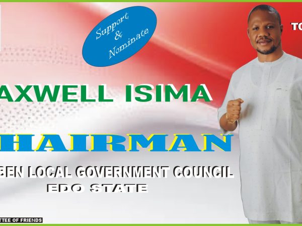 MAXWELL ISIMA – SYMBOL OF HOPE, INTEGRITY FOR IGUEBEN LGC