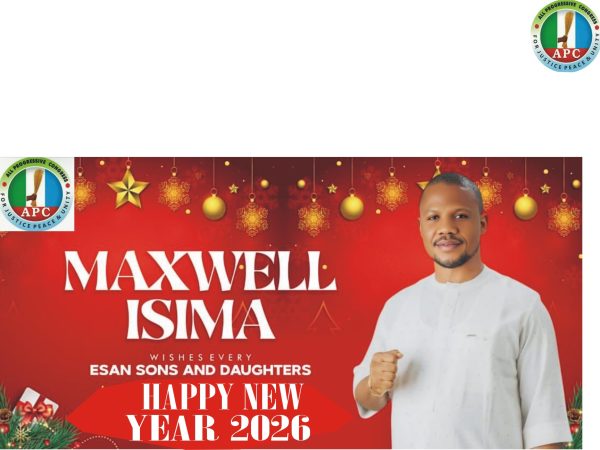 NEW YEAR: Maxwell Isima Salutes Igueben People NEW YEAR: Maxwell Isima Salutes Igueben People