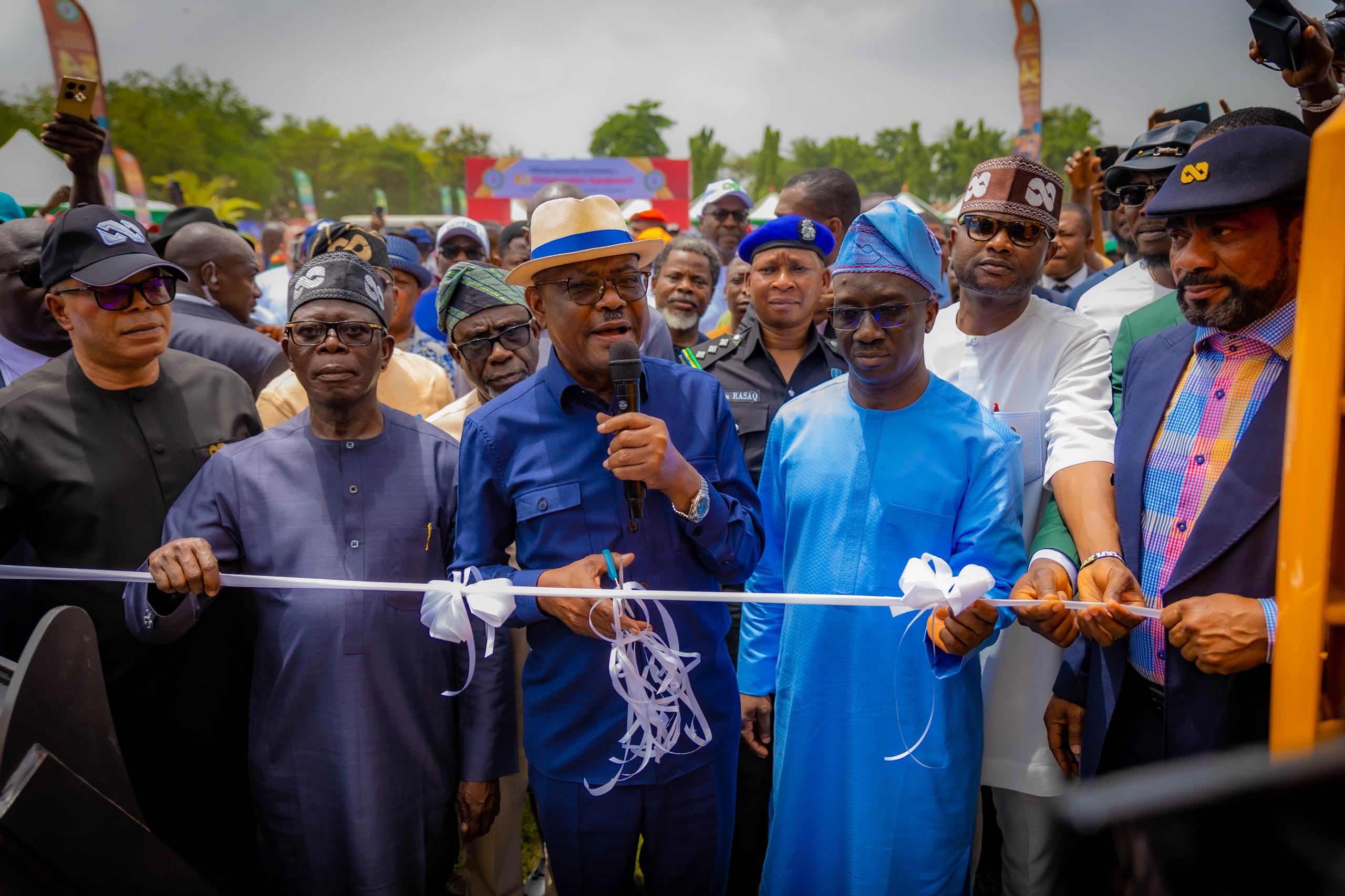 Wike Commissions 54 Construction Equipment for Edo LGAs