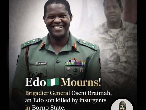 Gov Okpebholo Mourns Fallen General Braimah, Honours His Sacrifice to Nigeria