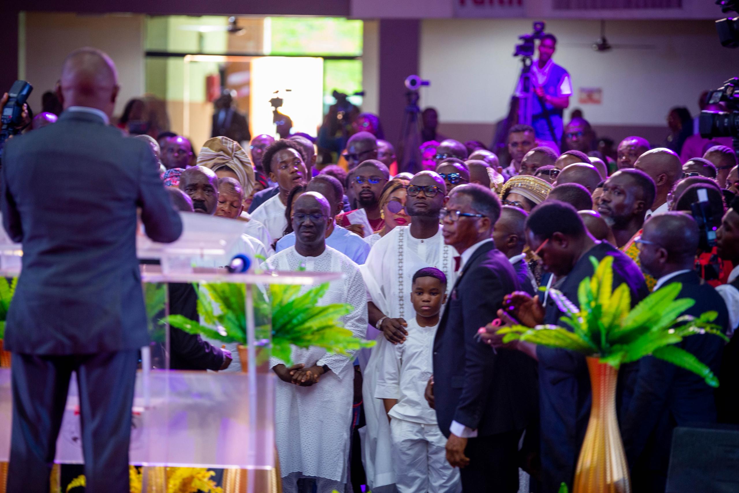 Gov Okpebholo Leads Dignitaries to Thanksgiving Service for Edo Deputy Governor’s Late Mother