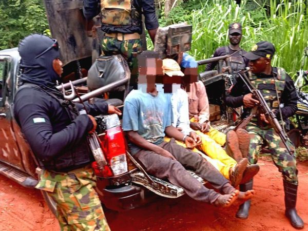 4 Brigade Troops Bust Kidnappers Hideouts, Arrest 12 Suspects In Owan East, Esan South-East LGAs of Edo
