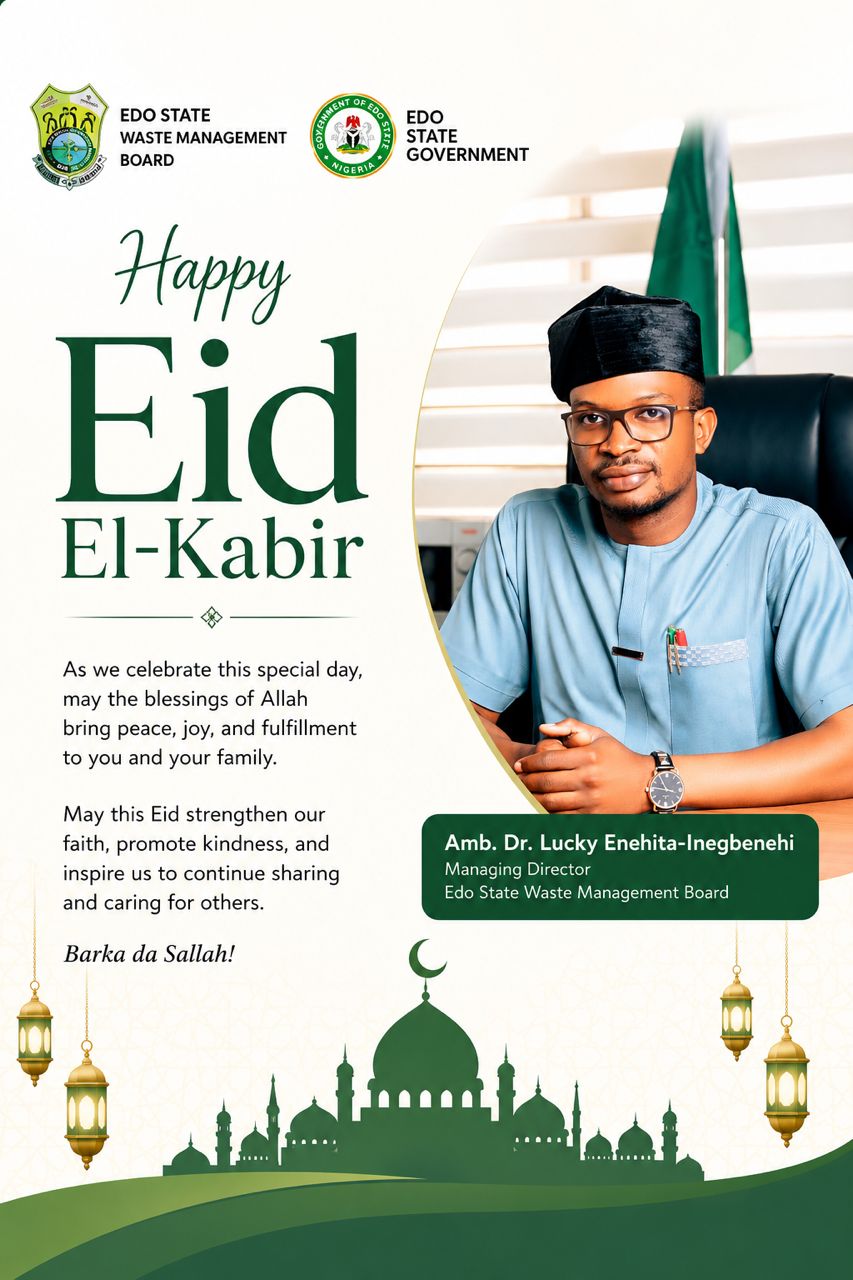 Edo Waste Management MD Felicitates Muslims On Eid El-Kabir