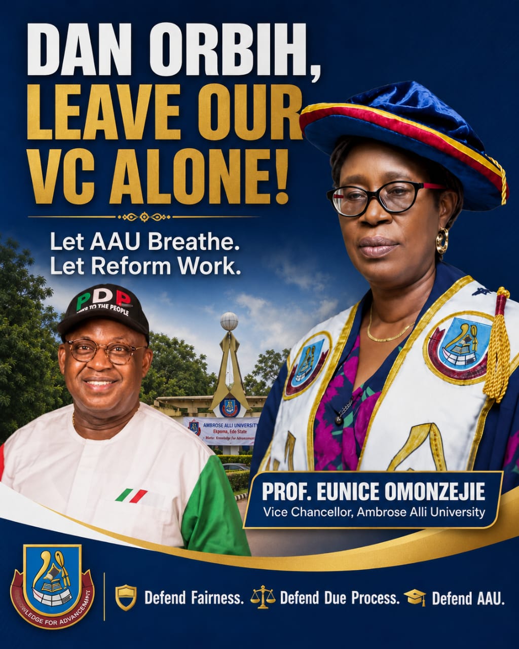 DAN ORBIH, LEAVE OUR VC ALONE!