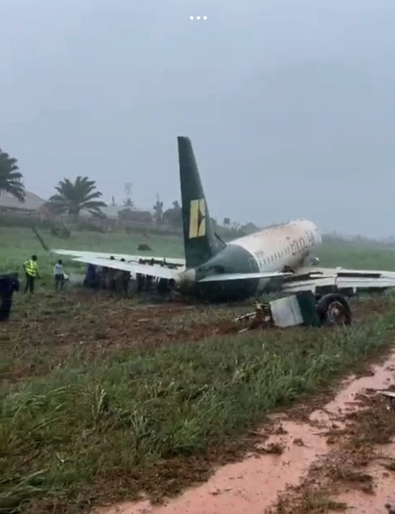 Breaking News: Enugu Air Aircraft Involved in Landing Incident at Benin Airport, Passengers Safe