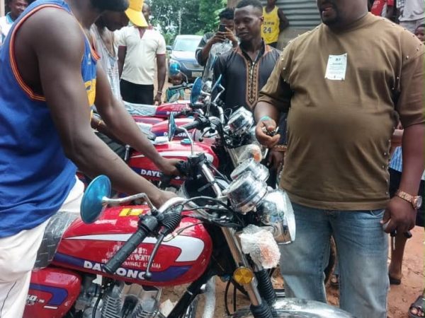 Unemployment: NBM Of Africa Empowers Four With Motorcycles In Ebonyi