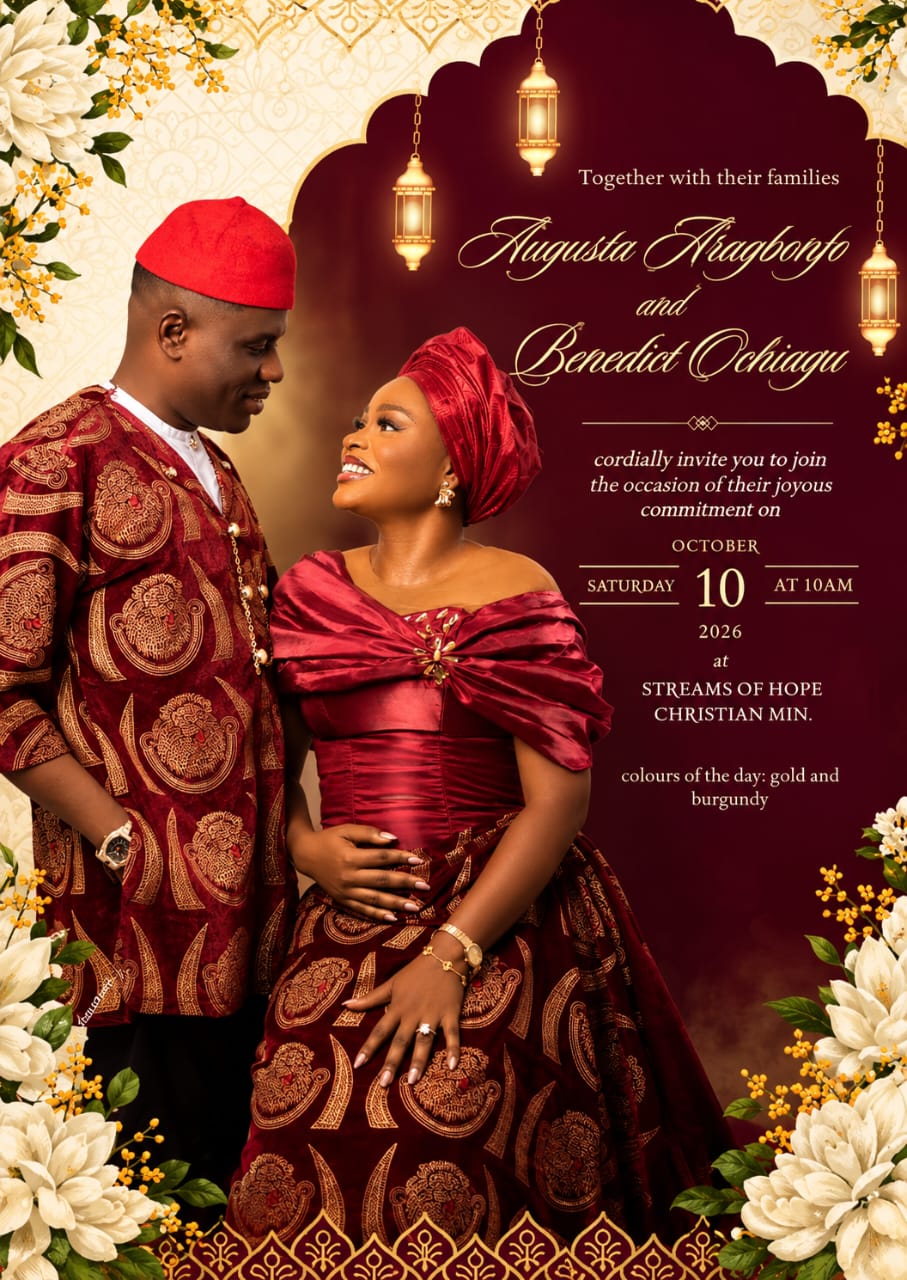 Popular Benin-Based Broadcaster Benedict Ochiagu Set To Tie D’ Knot With Augusta Aragbonfo