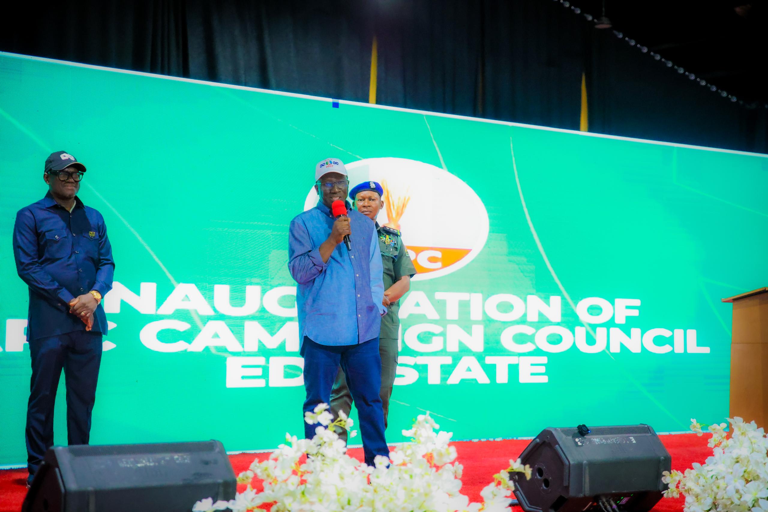 Gov Okpebholo Charges APC Campaign Council on Grassroots Mobilization